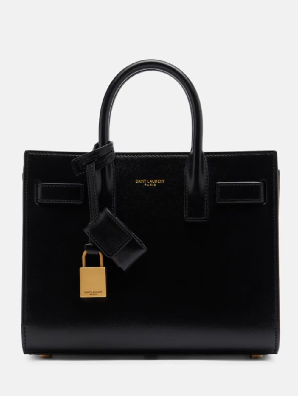 Saint Laurent Sac De Jour Nano Leather Tote Black